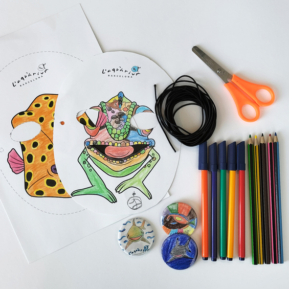 MASK AND BUTTON BADGE WORKSHOP