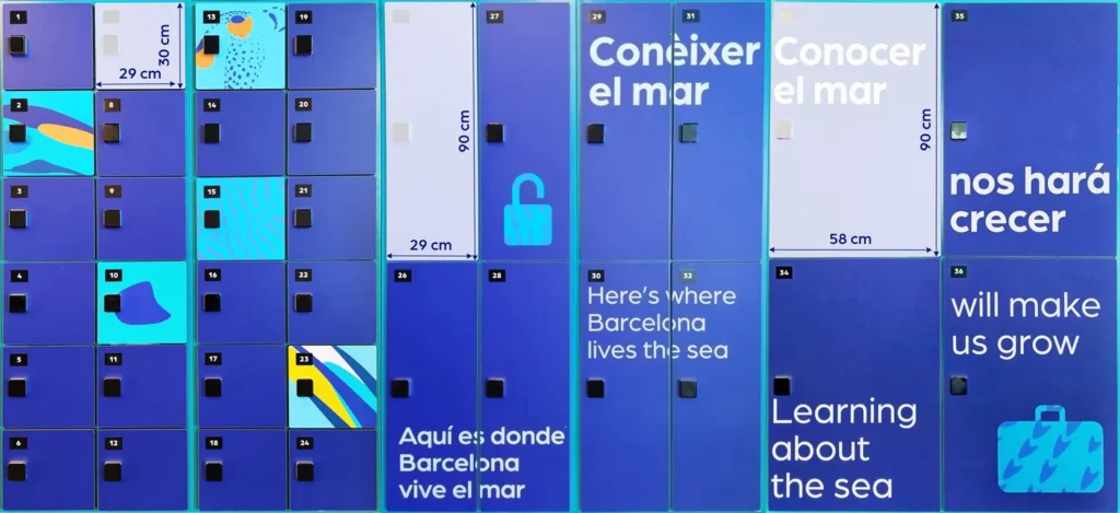 Lockers Aquarium Barcelona