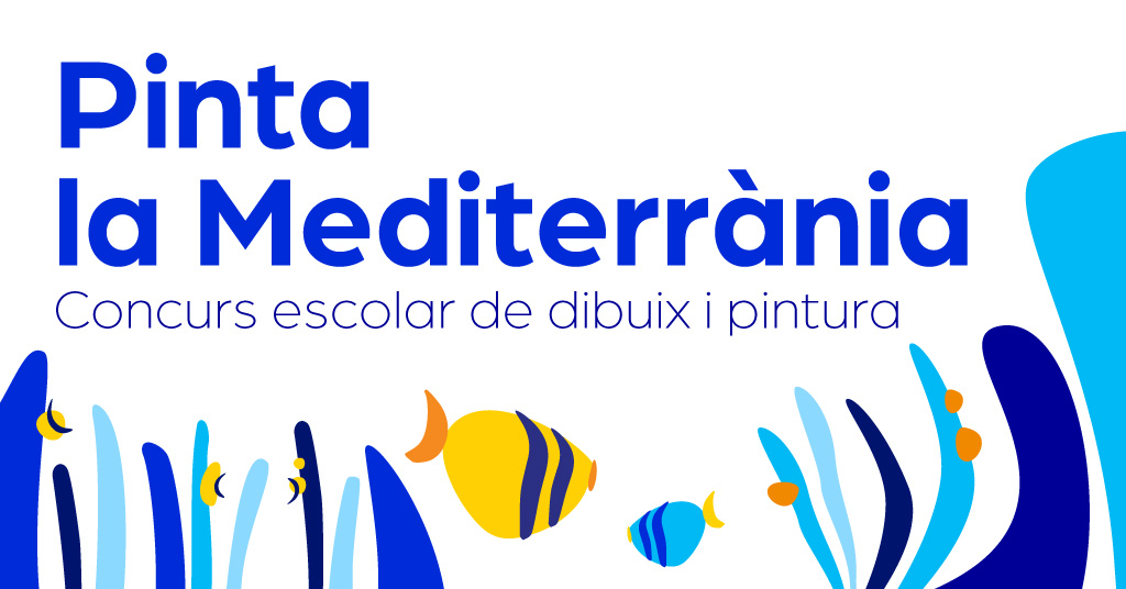 Concurs escolar de dibuix Pinta la Mediterrània de L'Aquàrium de Barcelona